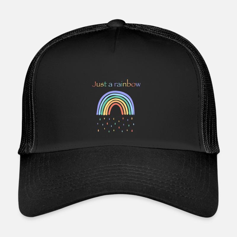 Einfach Regenbogen - Trucker Cap - Schwarz/Schwarz