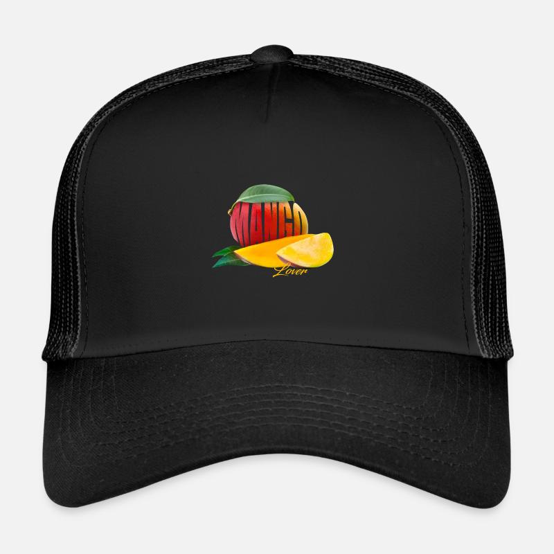 Mango Lover - Das Obst mit Urlaubsfeeling - Trucker Cap - Schwarz/Schwarz