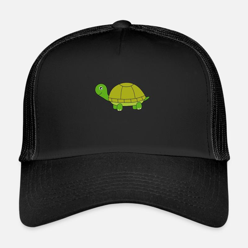 Schildkröte - Trucker Cap - Schwarz/Schwarz
