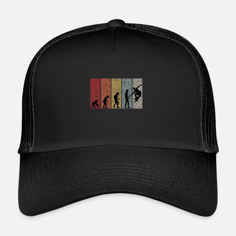 Skateboarder Skateboard Skater Skate Evolution Casquette trucker 