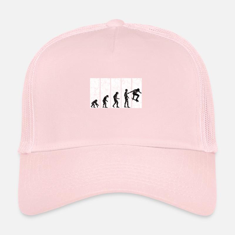 Skateboarder Skateboard Skater Skate Evolution Casquette trucker 