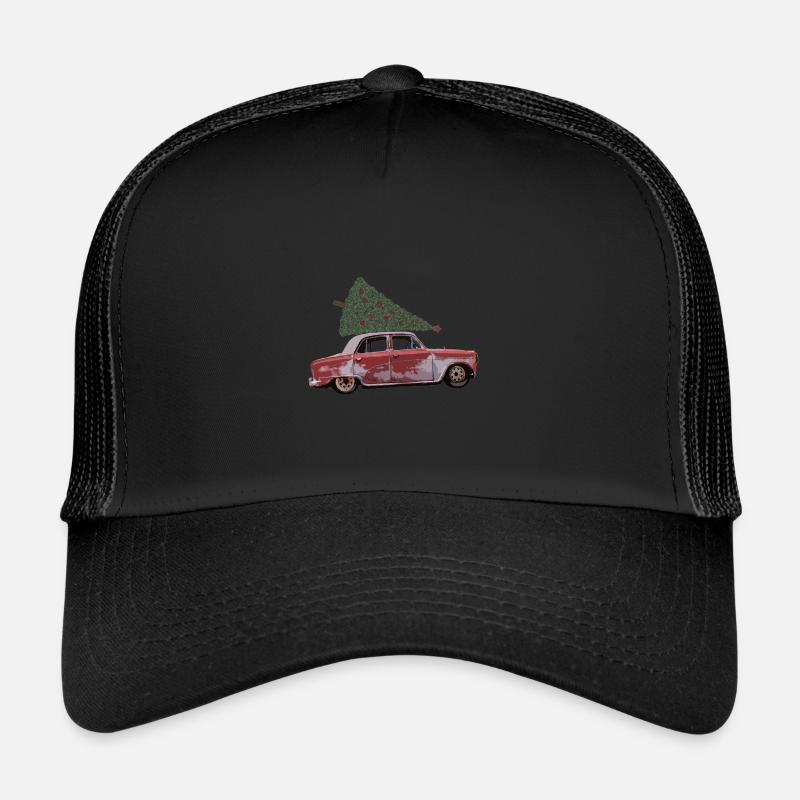Oldtimer mit Tannenbaum Trucker Cap