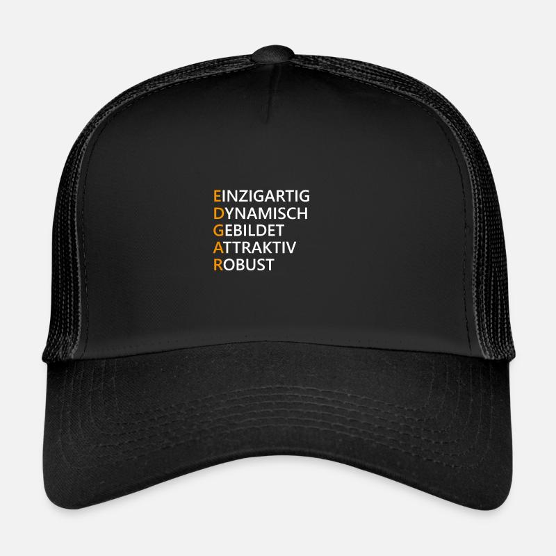 Edgar Name Geschenk Trucker Cap