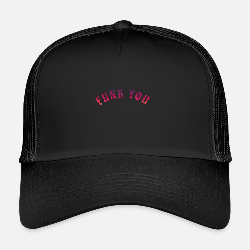 Funk vous - Casquette trucker  - noir/noir