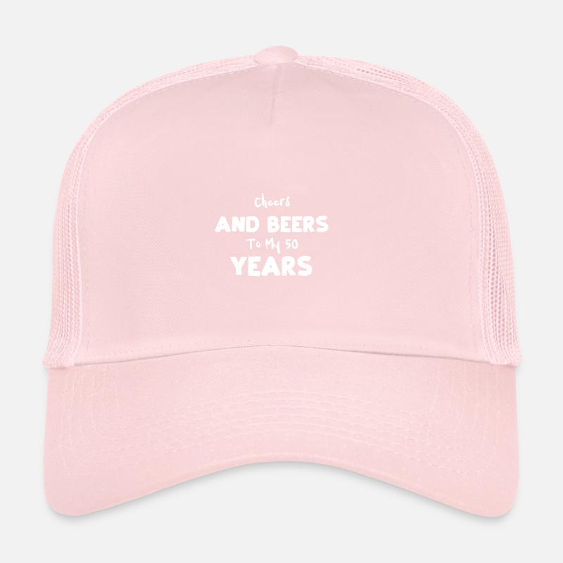 Acclamations et bières à mes 50 ans Casquette trucker 