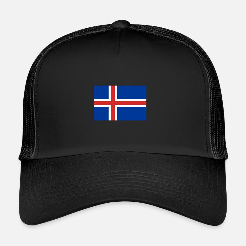 Drapeau islandais drapeau islandais Reykjavik Vikings Casquette trucker 