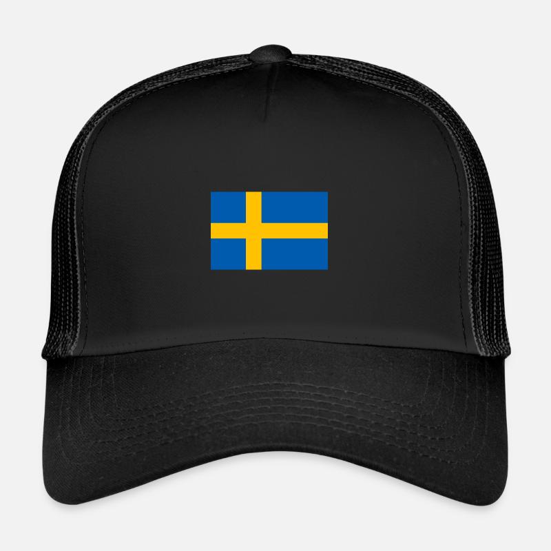 Suède drapeau drapeau suédois Casquette trucker 