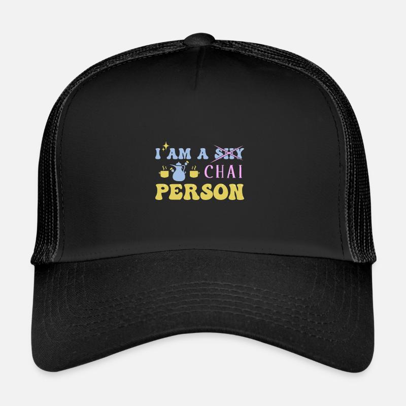 Chai Latte Tea Drink tea drinkers Trucker Cap