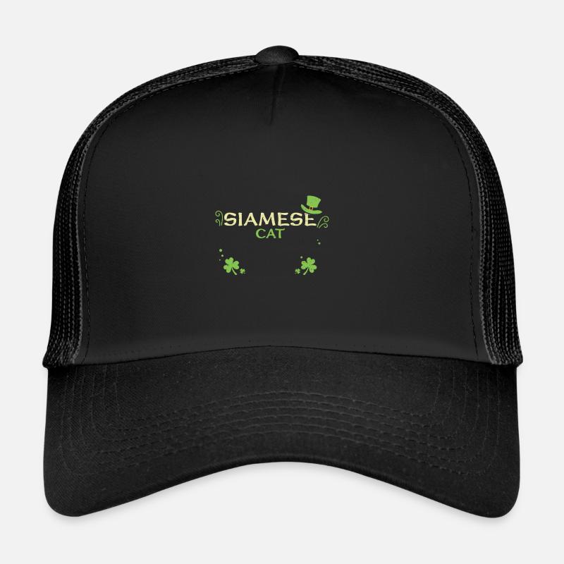 Siamese Cat - St. Patrick's Day Trucker Cap