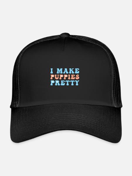Hundefriseur Hundefrisör - Trucker Cap - Schwarz/Schwarz