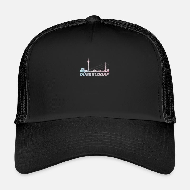 Düsseldorf - Trucker Cap - Schwarz/Schwarz