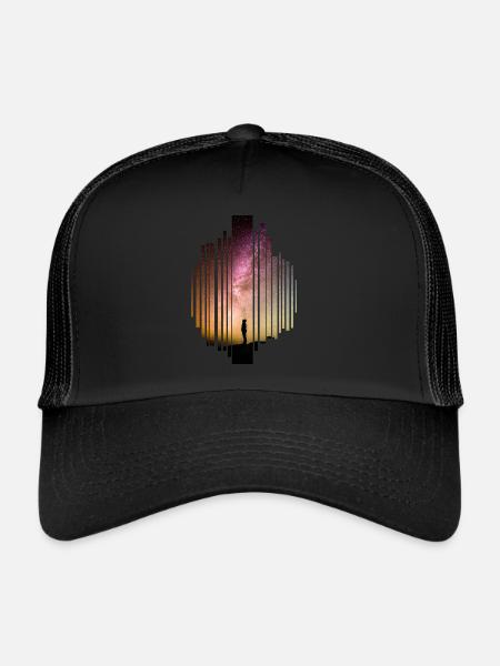 Der Sternenhimmel - Trucker Cap - Schwarz/Schwarz