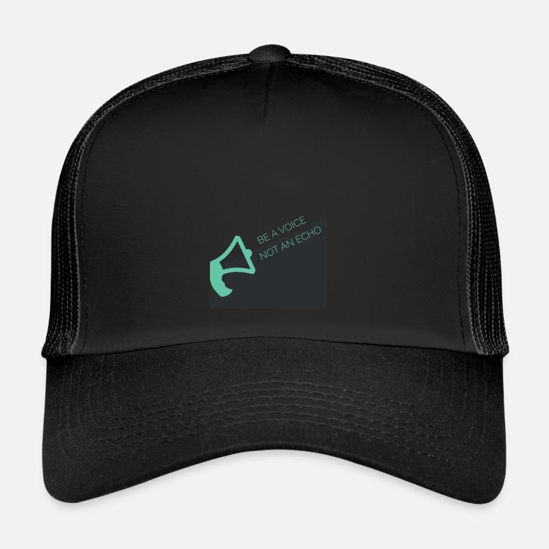 Être une voix, pas un écho - Casquette trucker  - noir/noir