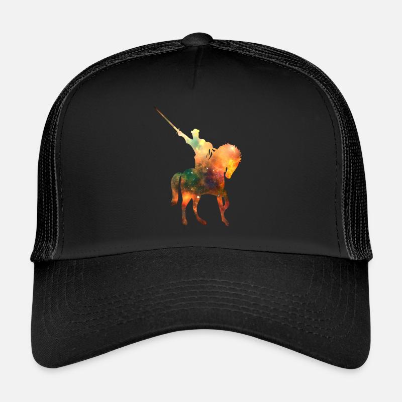 Chevalier cavalier - Casquette trucker  - noir/noir