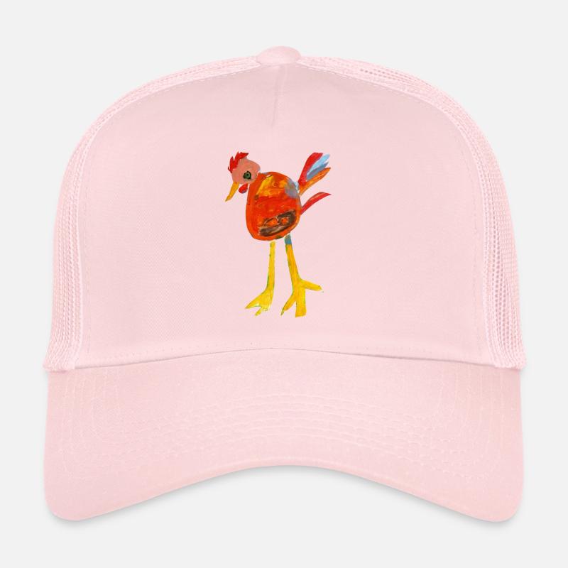 Coq cool design peint à la main Casquette trucker 
