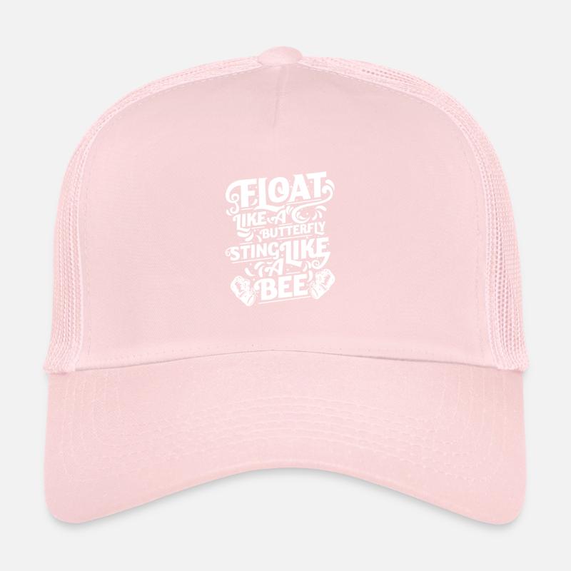 Float Like A Butterfly Boxer Motivation Zitat Trucker Cap
