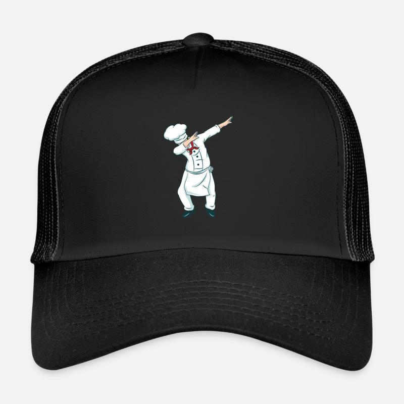 Dabbing Chef Cook Hip Hop Dancing Chef Gift Trucker Cap