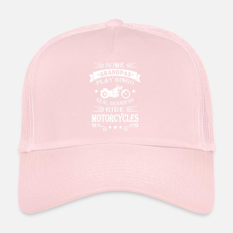 Motorcycle Biker Grandpa Trucker Cap