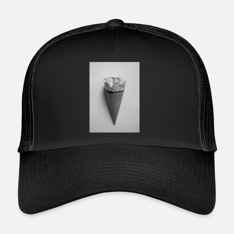 Waffeleis - Trucker Cap - Schwarz/Schwarz