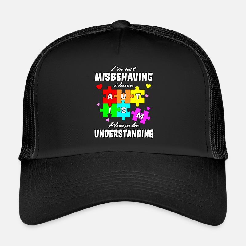 Autism Saying Autistic Autistic Gift Idea Sweet Trucker Cap