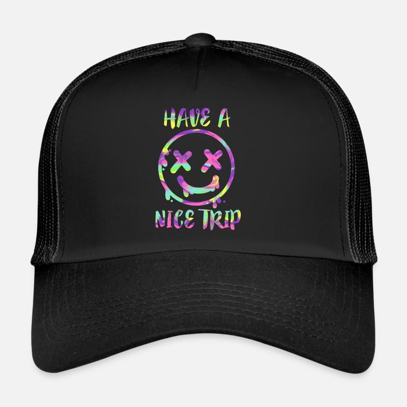 Have a nice LSD Trip Old School Psychedelic Drug Casquette trucker 
