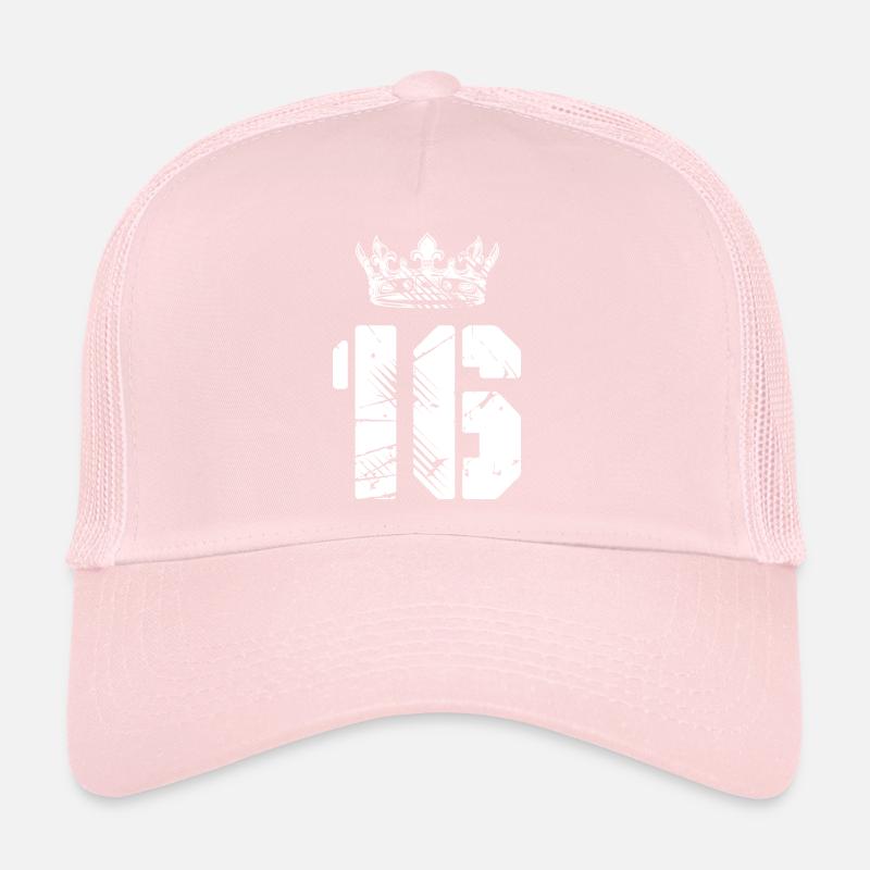 16 Zahl Krone Trucker Cap