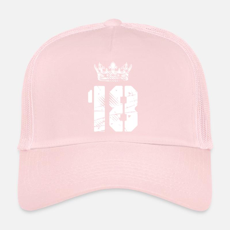 18 Number crown Trucker Cap