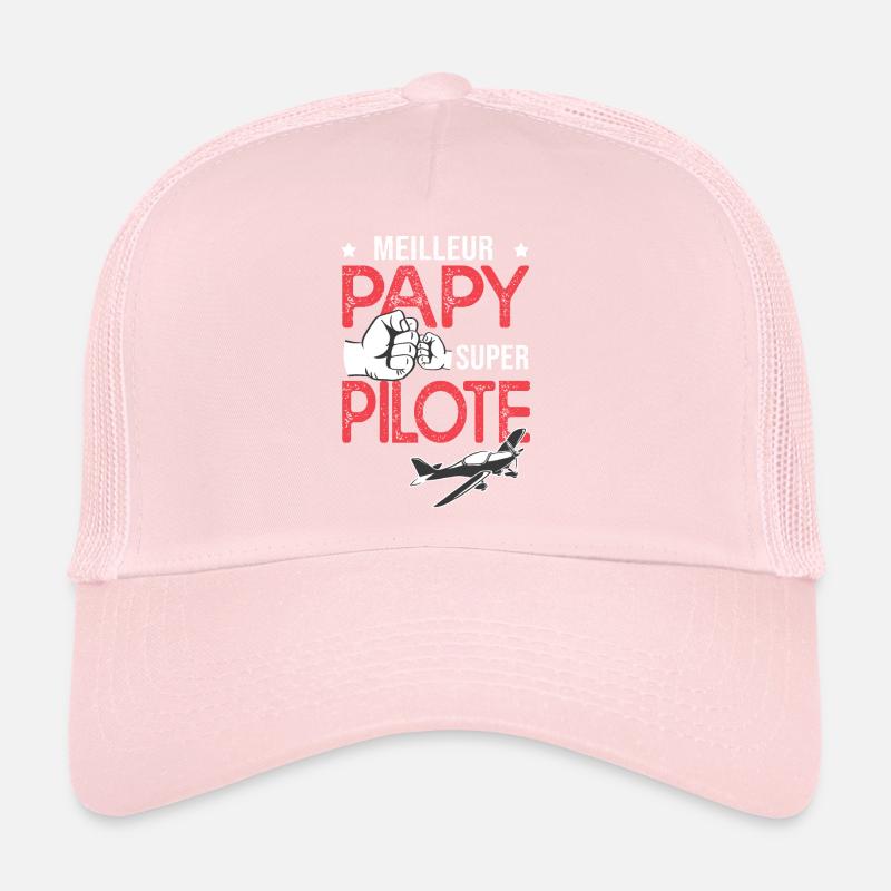 Cadeau papy meilleur papi pilote avion Casquette trucker 
