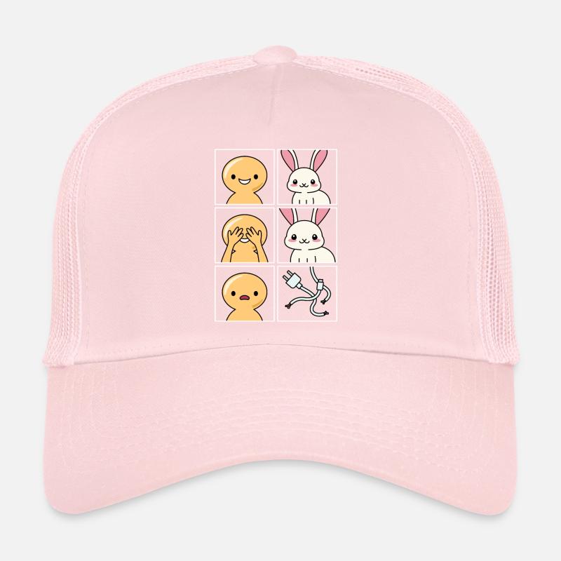Rabbit Cord Eaten Design pour Rabbit Keeper Casquette trucker 