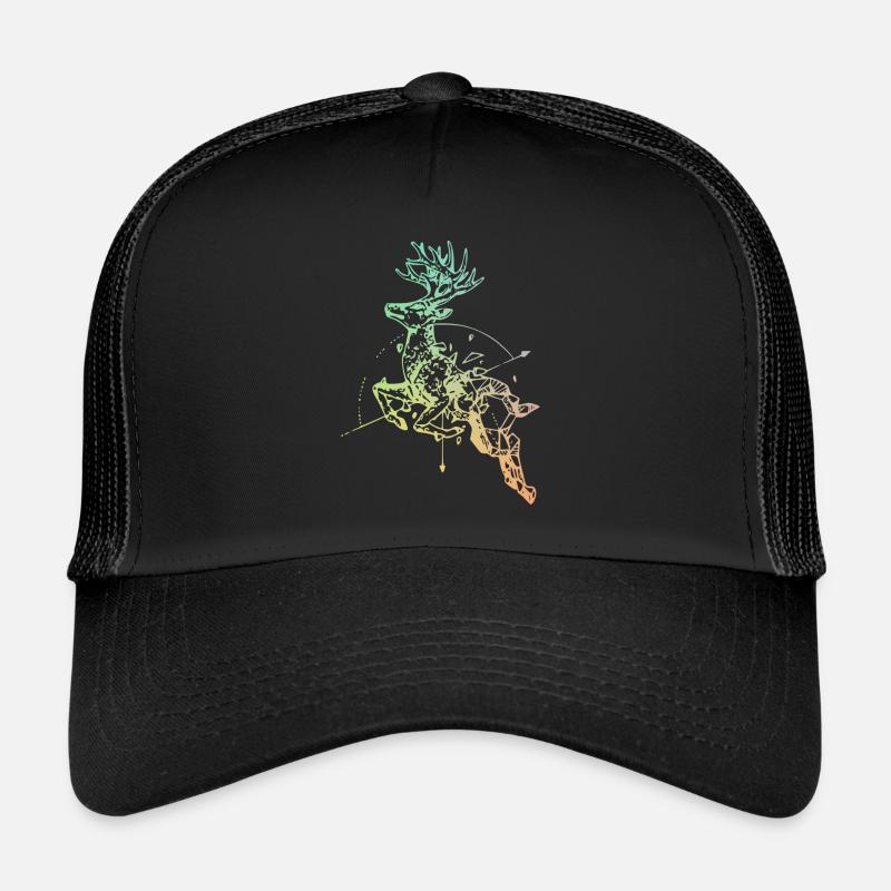 Cerf avec boussole Casquette trucker 