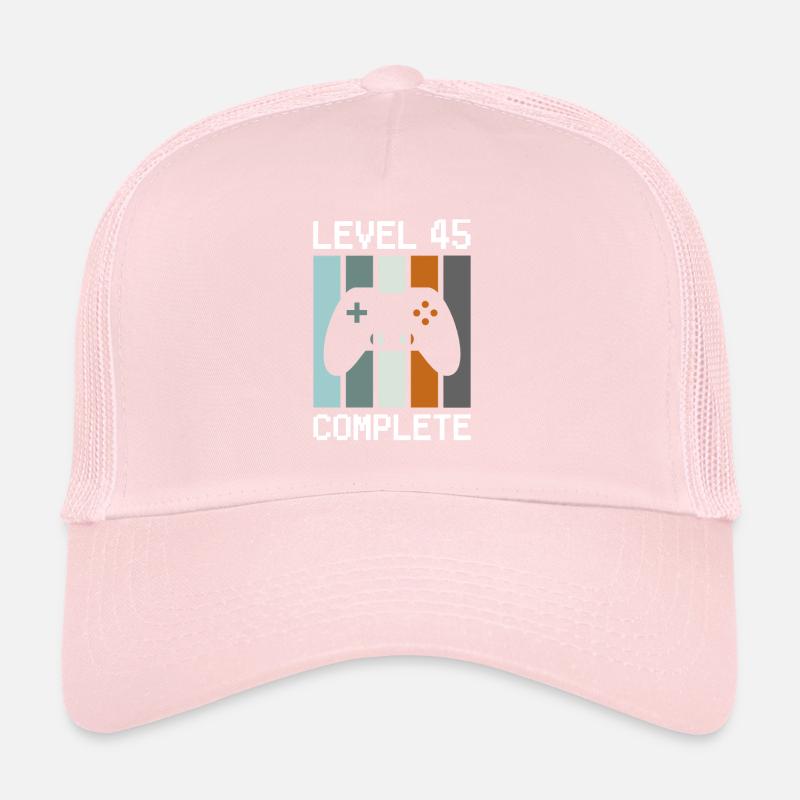 Gamer Birthday Level 45 Complete Trucker Cap