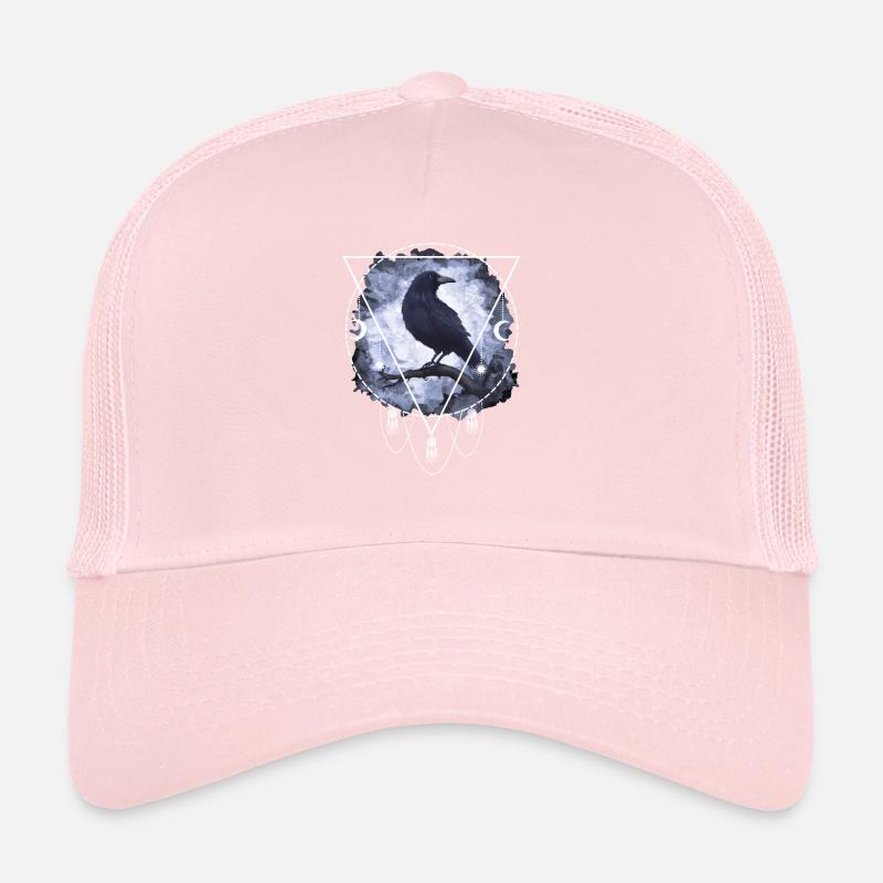 Raven Crow Gothique Casquette trucker 