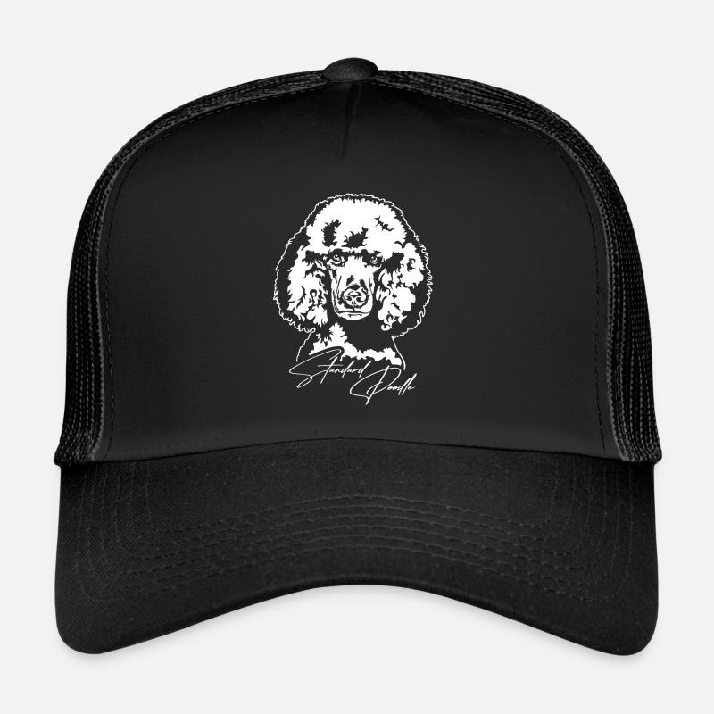 Standard Poodle Portrait Hund Hunde Wilsigns Trucker Cap