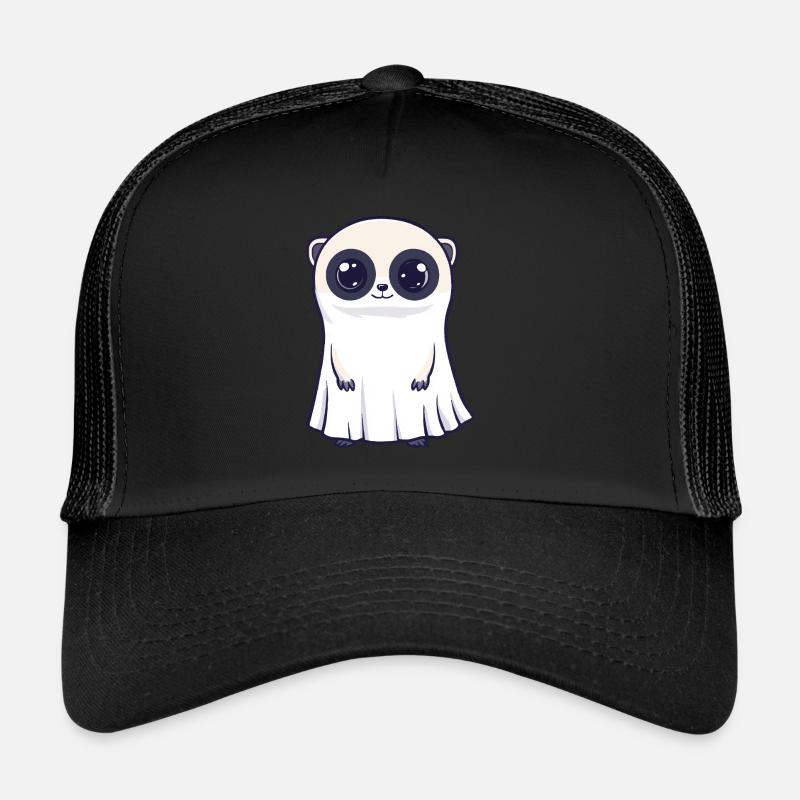 Suricate Halloween Bande Dessinée Fantôme Casquette trucker 