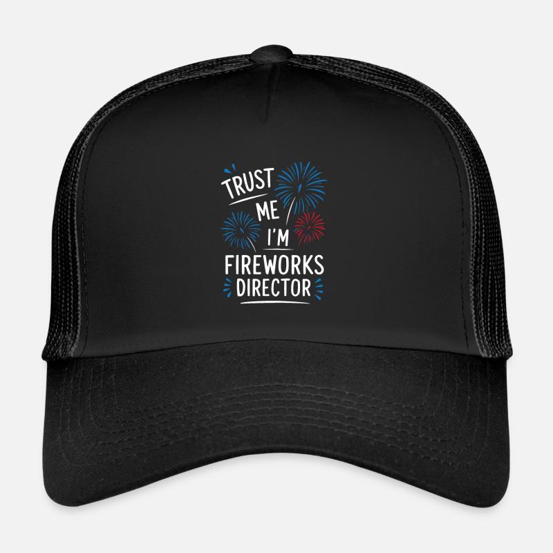Pyrotechnie Feux d’artifice Pyrotechnie - Casquette trucker  - noir/noir
