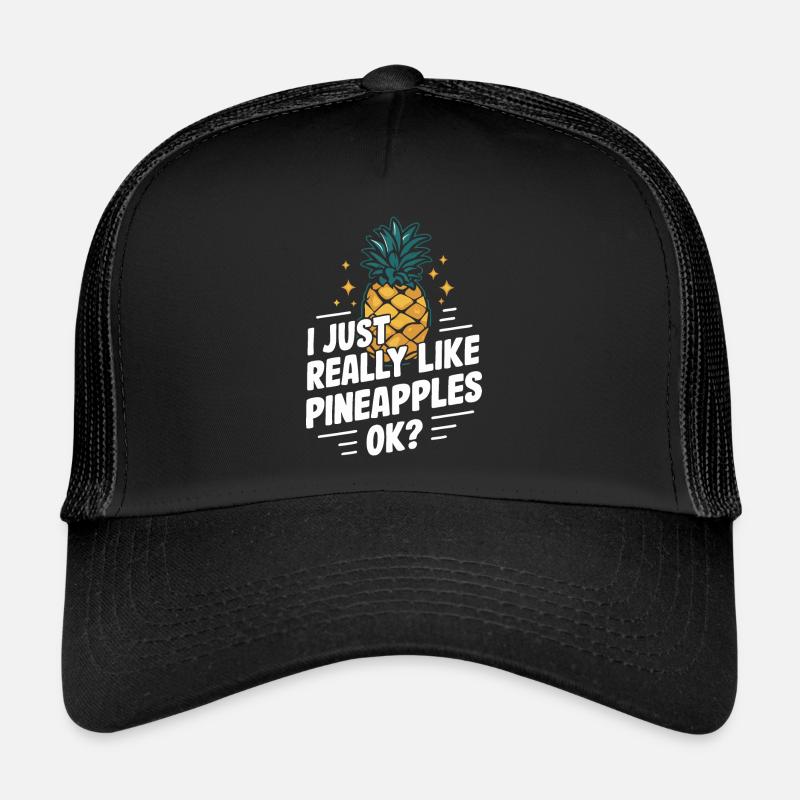 Pineapple tropical hawaiian fruit Trucker Cap