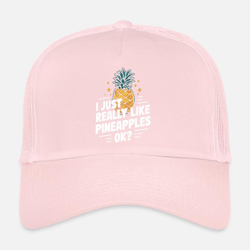 Ananas Fruit tropical hawaïen Casquette trucker 