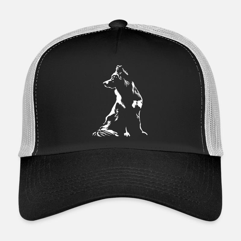 Australian Shepherd Silhouette Aussie Wilsigns Trucker Cap