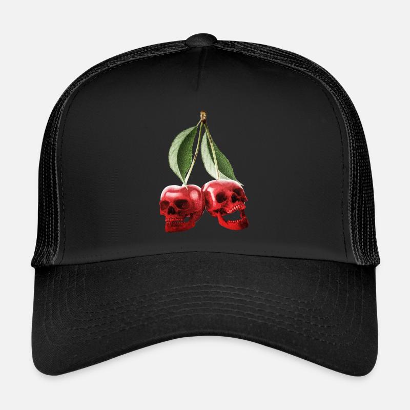 Cerises crâne Cerise Casquette trucker 