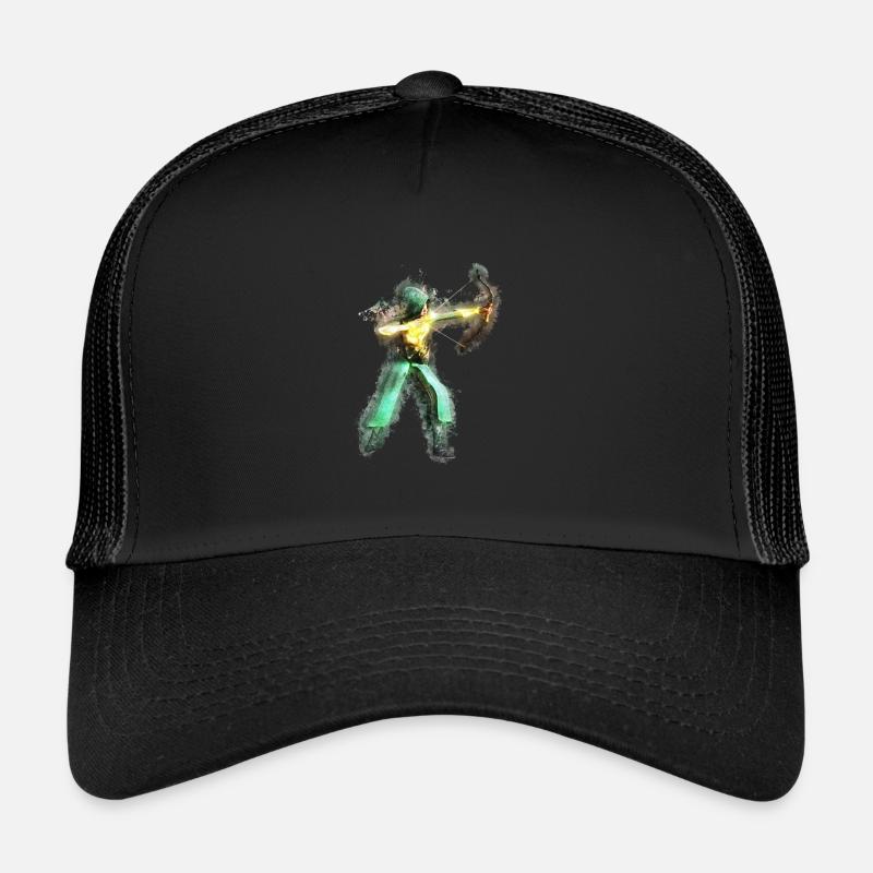 Gebühr Bogen hell glühend Trucker Cap
