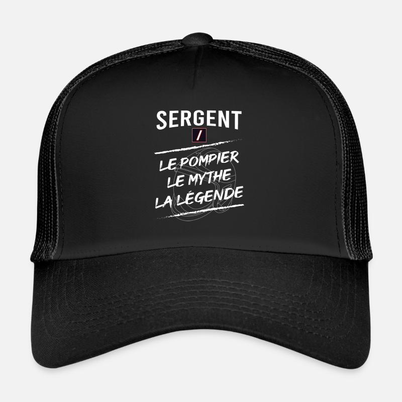 Pompier Sergent Sapeur Pompier Casquette trucker 