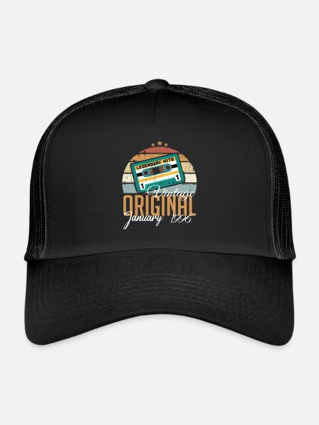 The Legends were born in January 1996 - Trucker Cap - black/black - Front