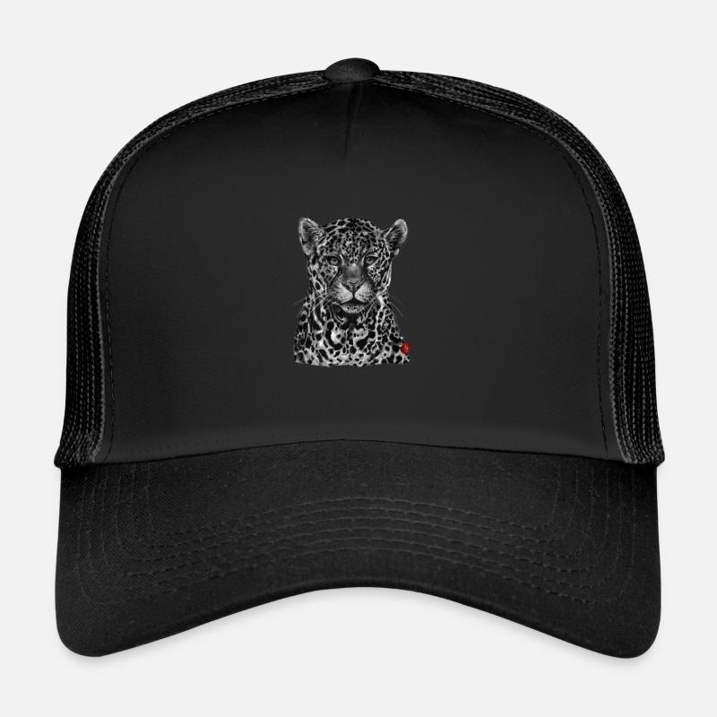 Leopard - Trucker Cap - Schwarz/Schwarz