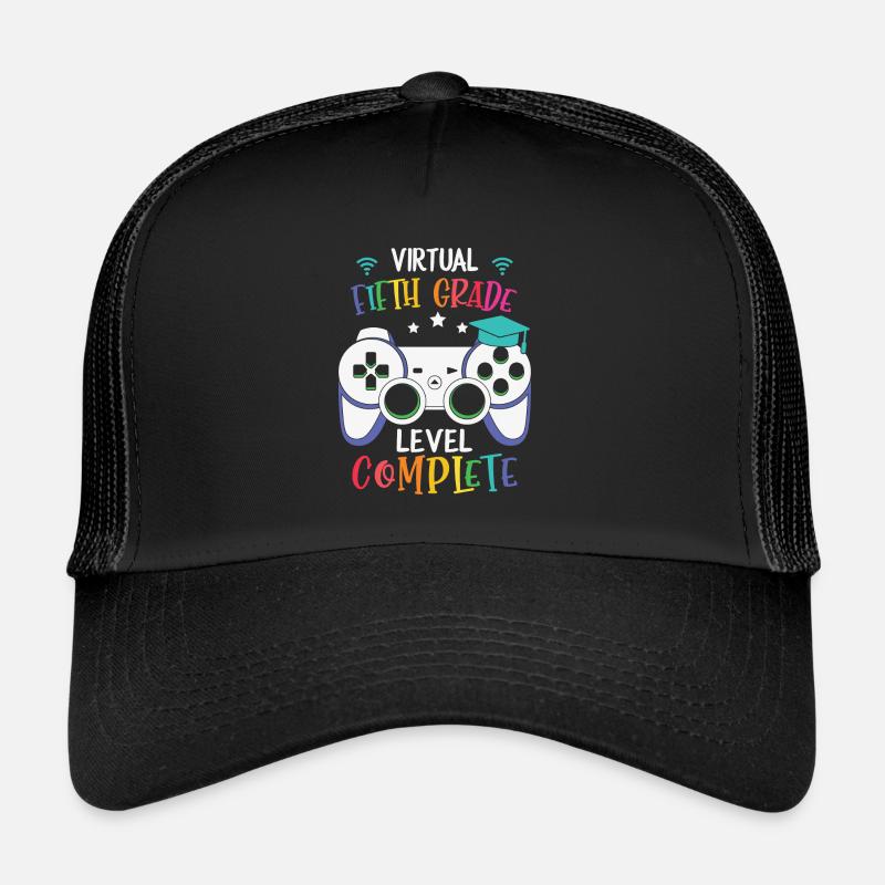 Virtual fifth grade level complete bye 5. Klasse - Trucker Cap - Schwarz/Schwarz