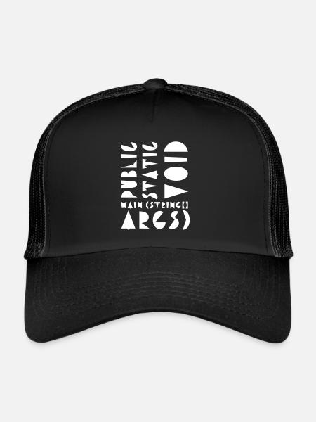 public static void - Trucker Cap - black/black - Front