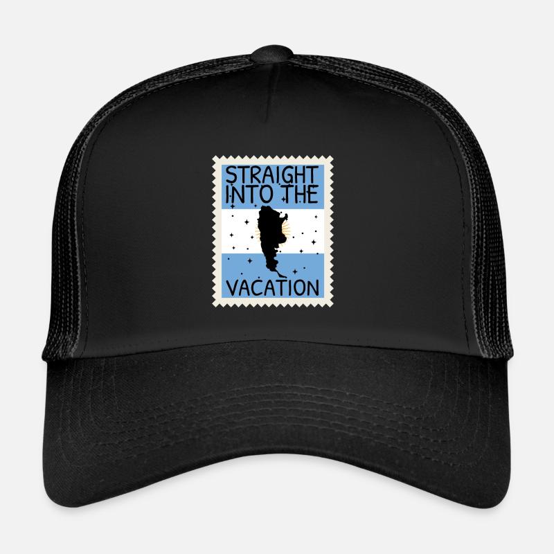 Drapeau de l’Argentine Amérique du Sud Drapeau de l’Argentine Casquette trucker 
