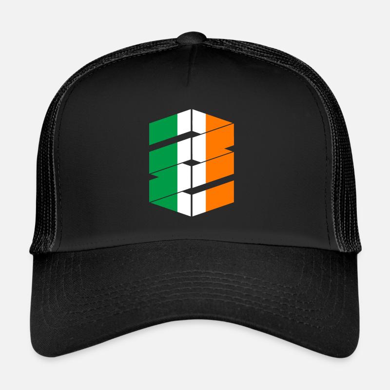 Drapeau de l’Irlande Drapeau irlandais vintage Dublin Casquette trucker 