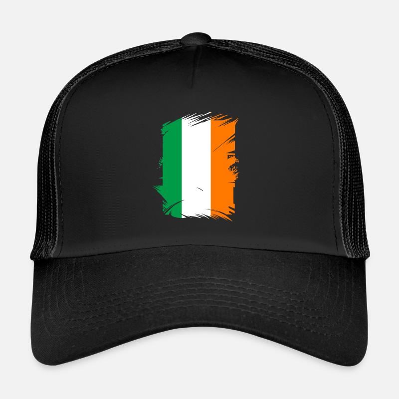 Drapeau de l’Irlande Vintage drapeau irlandais Dublin Casquette trucker 
