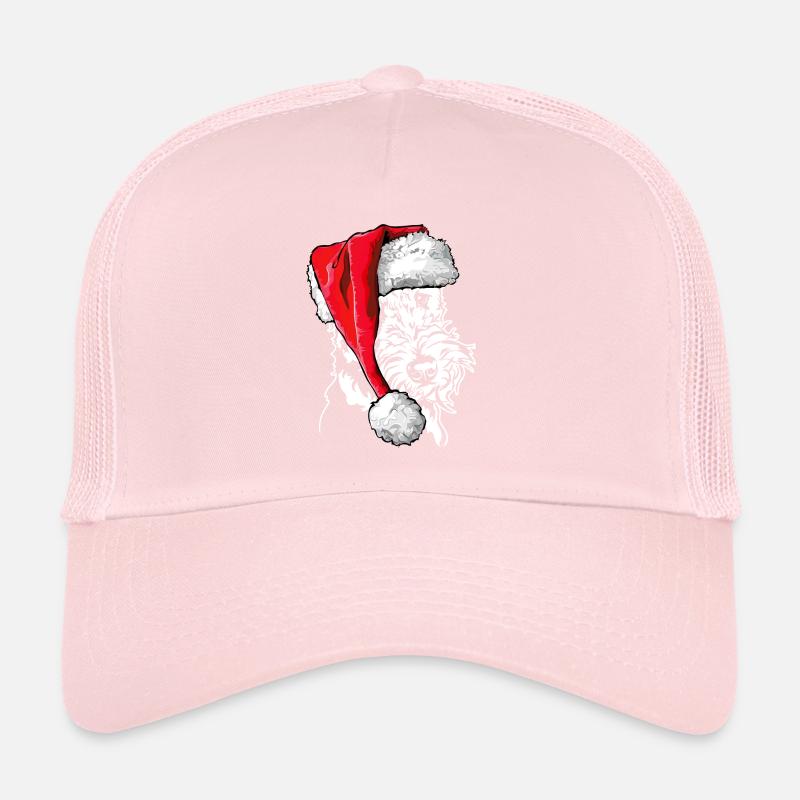 Santa Airedale Terrier Chiens de Noël Wilsigns Casquette trucker 