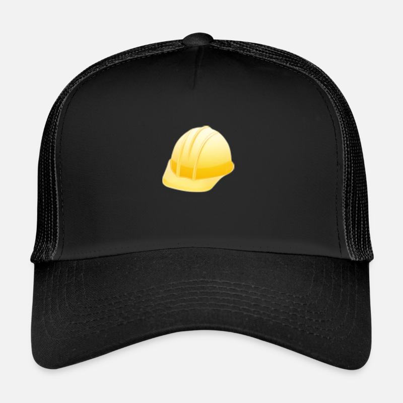 Bauhelm - Trucker Cap - Schwarz/Schwarz